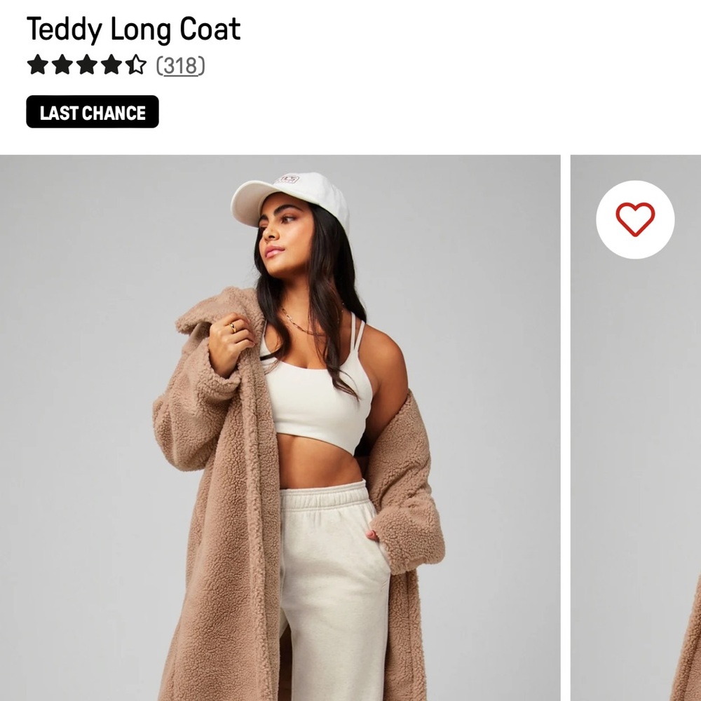 Fabletics  long teddy coat